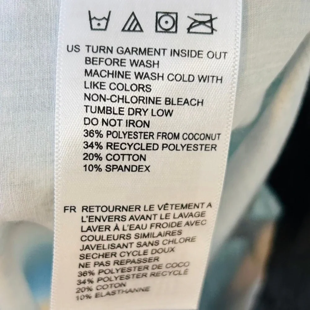 Vissla Beach Surfer Blue Green Striped Upcycled Coconut Board Shorts Size 36
